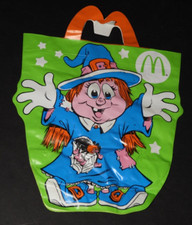 McDonald's Vinyl Halloween Trick or Treat Bag Witch Vintage 1990