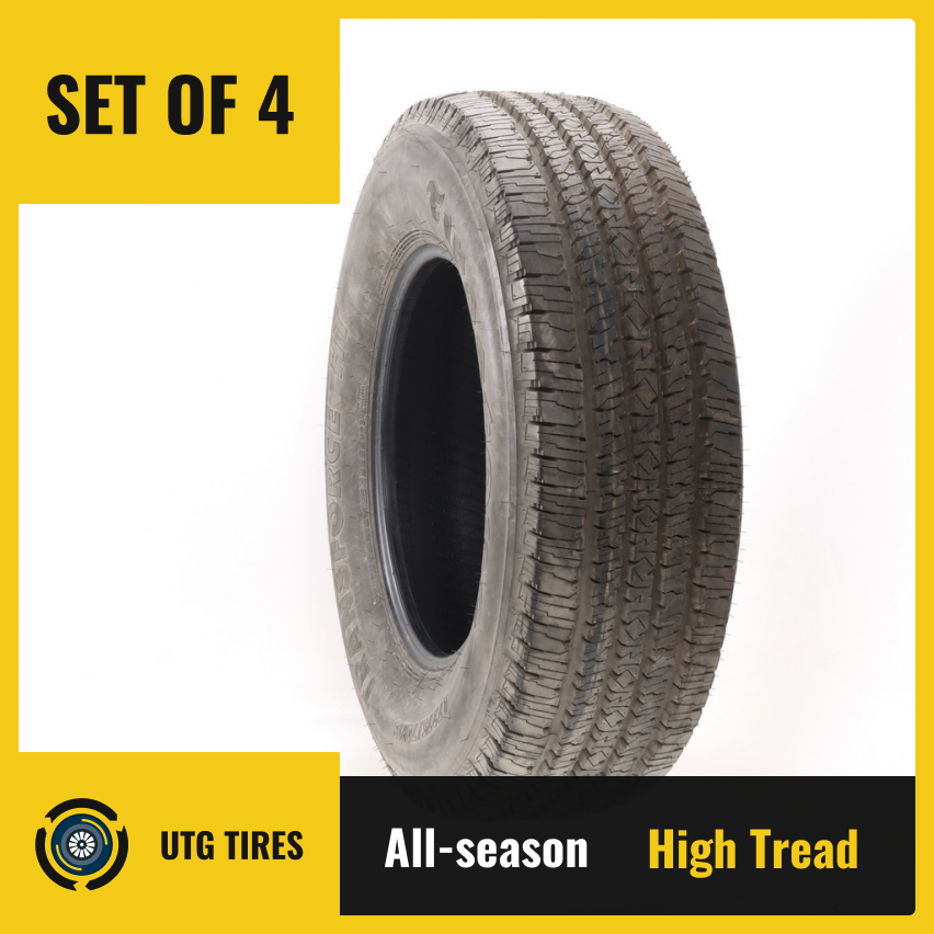 Set of (4) Used LT 275/70R18 Firestone Transforce HT 125/122S - 15/32 ...
