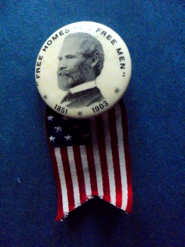 Vintage Galusha A. Grow Pennsylvania Politiker von 1851-1903 politischer Pinback