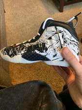 Kids Nike Little Posite One GS Size 5.5Y 644791 011 No Box Top