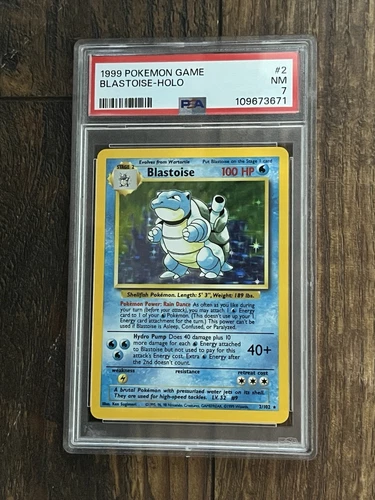 1999 Pokemon Base Set 2/102 Blastoise Holo - PSA 7