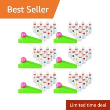 Kathfly 25 Set Mini Bowling Game Pins Ball