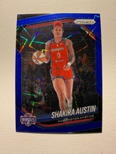 Shakira Austin 2025 Prizm Blue Velocity #81 Washington Mystics WNBA
