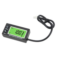 Digital Hour Meter Digital Tachometer LCD 24H Clock 0?999999H Timing For