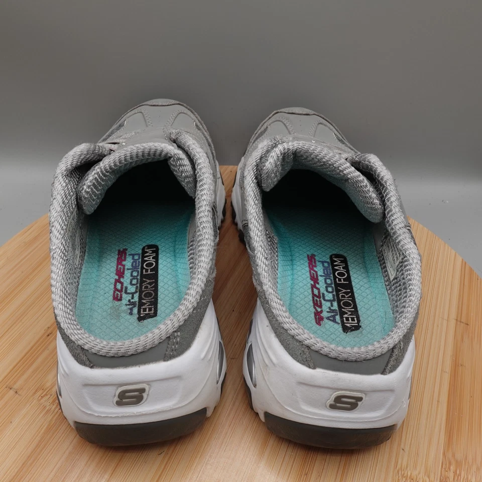 Zapatos Skechers para mujer 7 grises D'Lites resistentes deportivos sin cordones defecto de moda Foto 4 de 4
