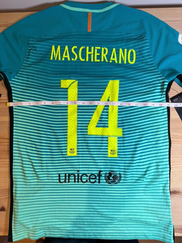 Camiseta Nike FC Barcelona 2016-17 versión jugador tercera nueva con etiquetas - #14 Mascherano Foto 4 de 4