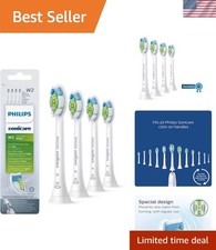 W DiamondClean Replacement Electric Toothbrush Heads, Black, 4 Pack