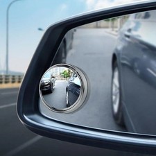 2x Blind Spot Car Mirror 360° Wide Angle Adjustable Rear Side View Convex Glass
