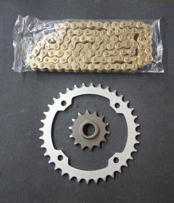 08-13 YAMAHA RAPTOR 250 SPROCKET SET 14/36 (-2) & GOLD HD CHAIN KIT
