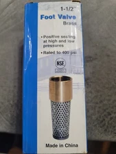 TFV150NL 1 1/2” Brass Foot valve