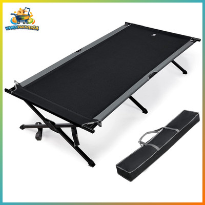 Feldbett klappbar 214 cm XXL belastbar 300 kg Campingbett für Reisen