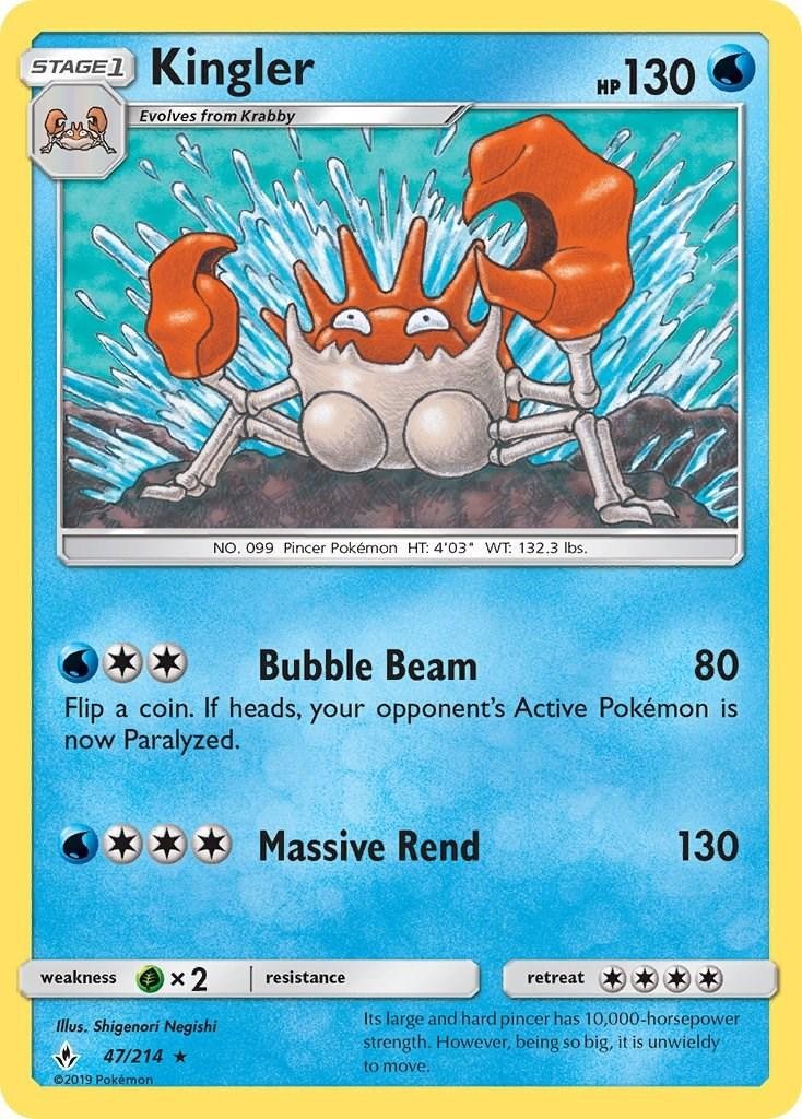 Kingler 47/214 Sm-Unbroken Bonds Regular