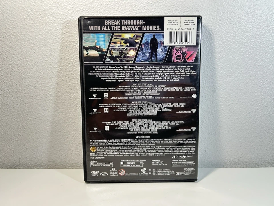 4 Film Favorites: The Matrix Collection DVDs - Region 1 - Image 2 of 4