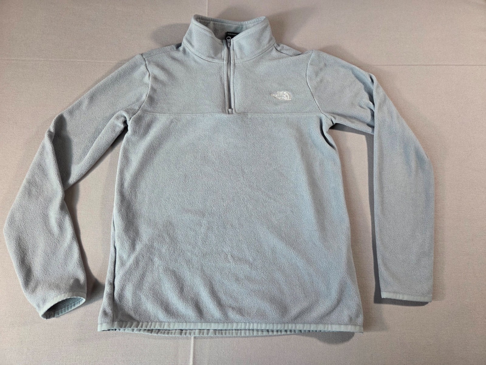 The North Face Fleece 1/4 Zip Pullover Light Blue Womens XS
