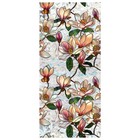 Retro Magnolia Flowers Window Privacy Film,Stained Glass Decals Colorful Flor...