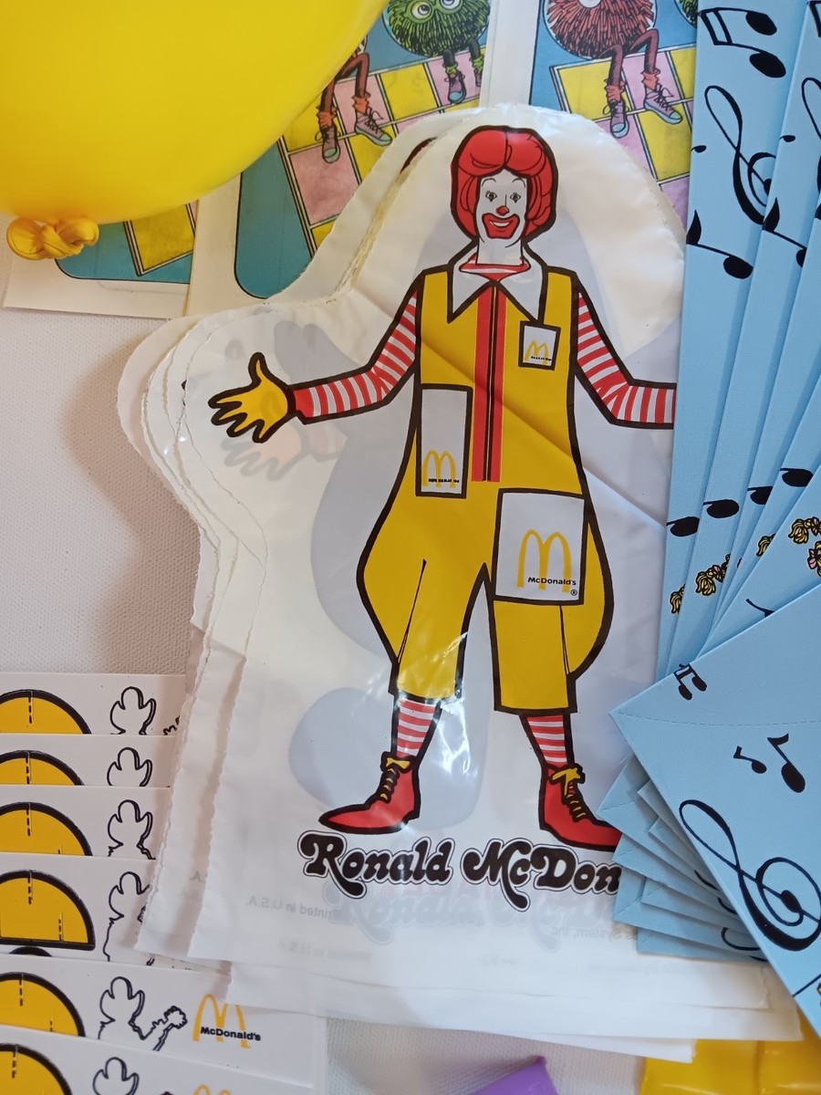 Ronald McDonald Happy Birthday Party Supplies For A Party Of 8