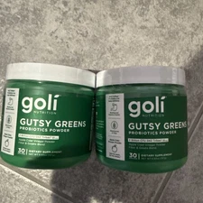 2 Bottles Goli Gusty Greens Probiotic Powder 30 Servings X 2 EXP 2/26