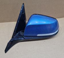 BMW 1 SERIES F20 M-SPORT PASSENGER LEFT DOOR WING MIRROR 6 PIN B45 ESTORIL BLUE
