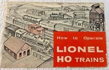 1960 How to Operate LIONEL HO TRAINS Manual / Booklet 5700-60