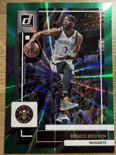 Panini Donruss NBA 2022-23 #200 Bruce Brown Denver Nuggets Green Laser Holo