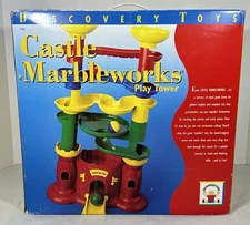 Discovery Toys Castle Marbleworks Tower Complete w/3 Balls & Box SEE VIDEO!