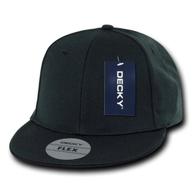 Flat Bill Baseballkappe, flexibel, Einheitsgröße, Schwarz, Nicht zutreffend