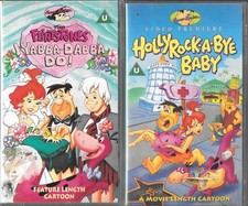 The Flintstones VHS Tapes Joblot X2 (I Yabba Dabba Do! & Hollyrock-a-Bye Baby)