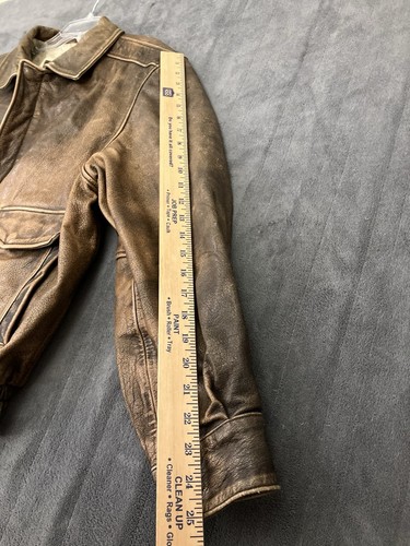 VTG Adventure Bound Wilsons Jacket Mens XL Brown Leather Thinsulate Bomber HEAVY - Picture 22 of 22