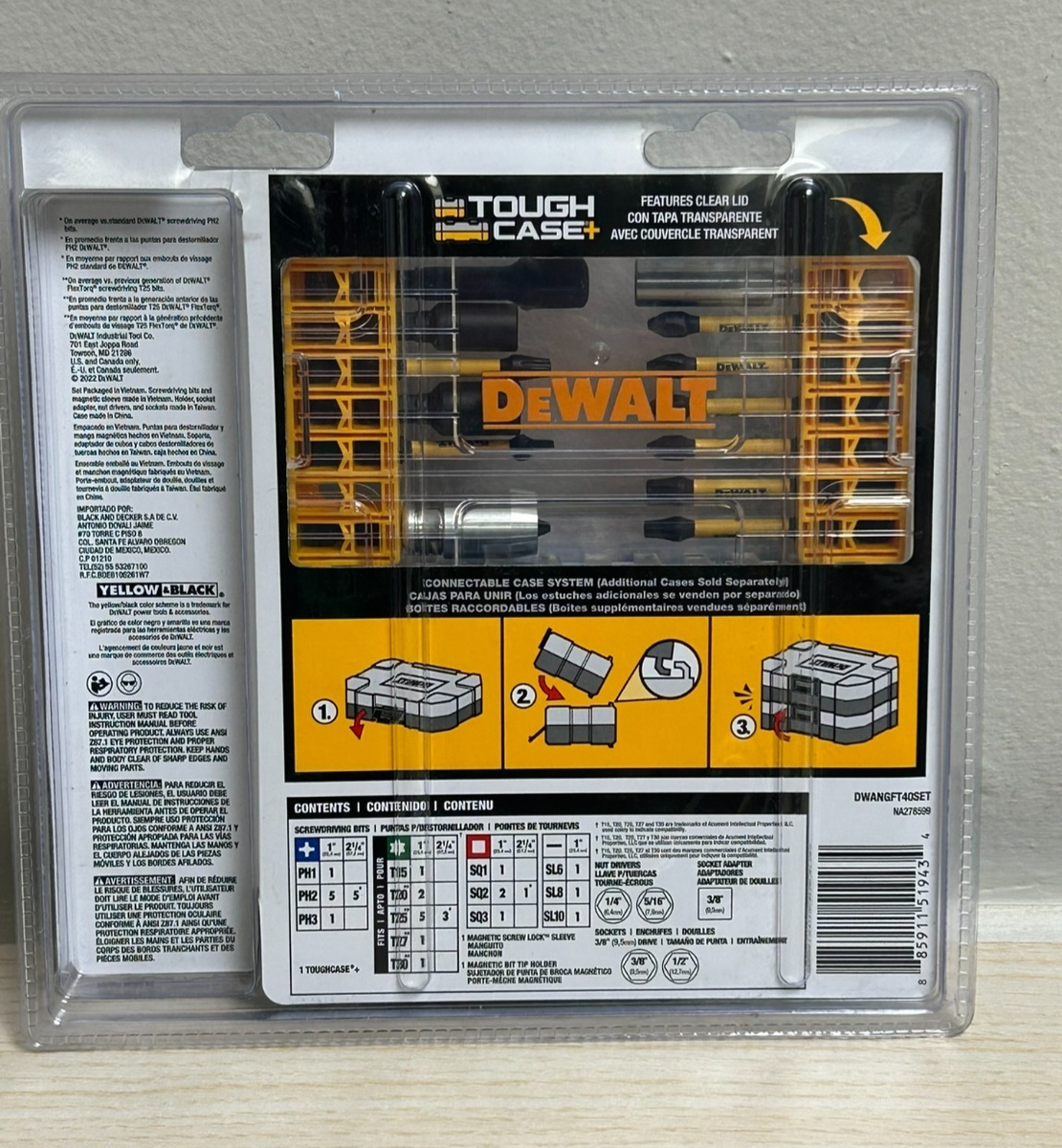 DEWALT DWA2NGFT40IR Impact Drill Bit Set - 40 Piece for sale