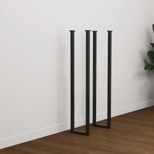 Minimalist Steel Console Table Legs: Modern Industrial DIY Base - UK Made