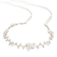 Flower Girl Hair Accessory, Pearl Headpiece for Girls and Women, Wedding, Birthd