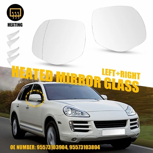 For 2008 2009 2010 PORSCHE CAYENNE Left&Right LH&RH SIDE HEATED MIRROR GLASS OEM