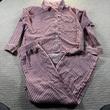 Gap Kids Red  White Striped Flannel Pajama Set Size 8