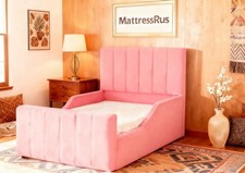 Image of Toddler Kids Bed with High Sides safety Rail in All Colours 3FT SINGLE