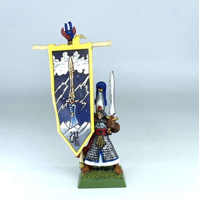 Hochelfen Standartenträger - Hochelfen - bemalt Warhammer Fantasy Metall X20091