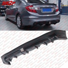 For 12-15 Honda Civic Sedan Rear Bumper Mug-rr Diffuser Clear Led Brake Light