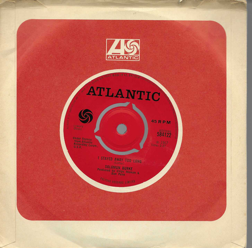 Solomon Burke "Just As I Am" 7" Vinyl Northern Soul Atlantic 584122