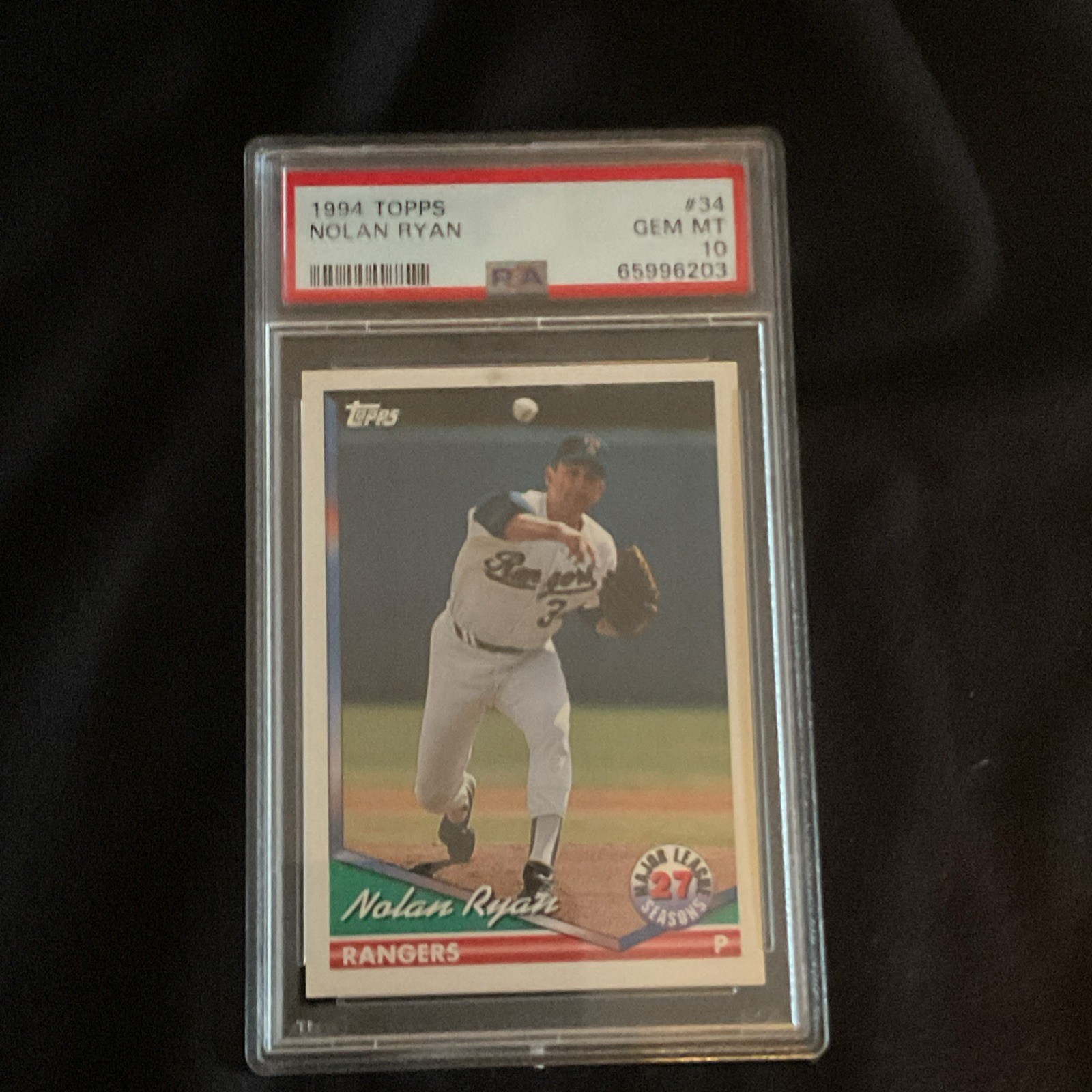 1994 TOPPS #34 NOLAN RYAN PSA 10