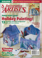 Libro de trabajo de artistas decorativos revista octubre 2003 Comienza tu pintura navideña