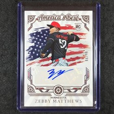 2025 Boys of Summer ZEBBY MATTHEWS America's Best Signatures Auto 66/99