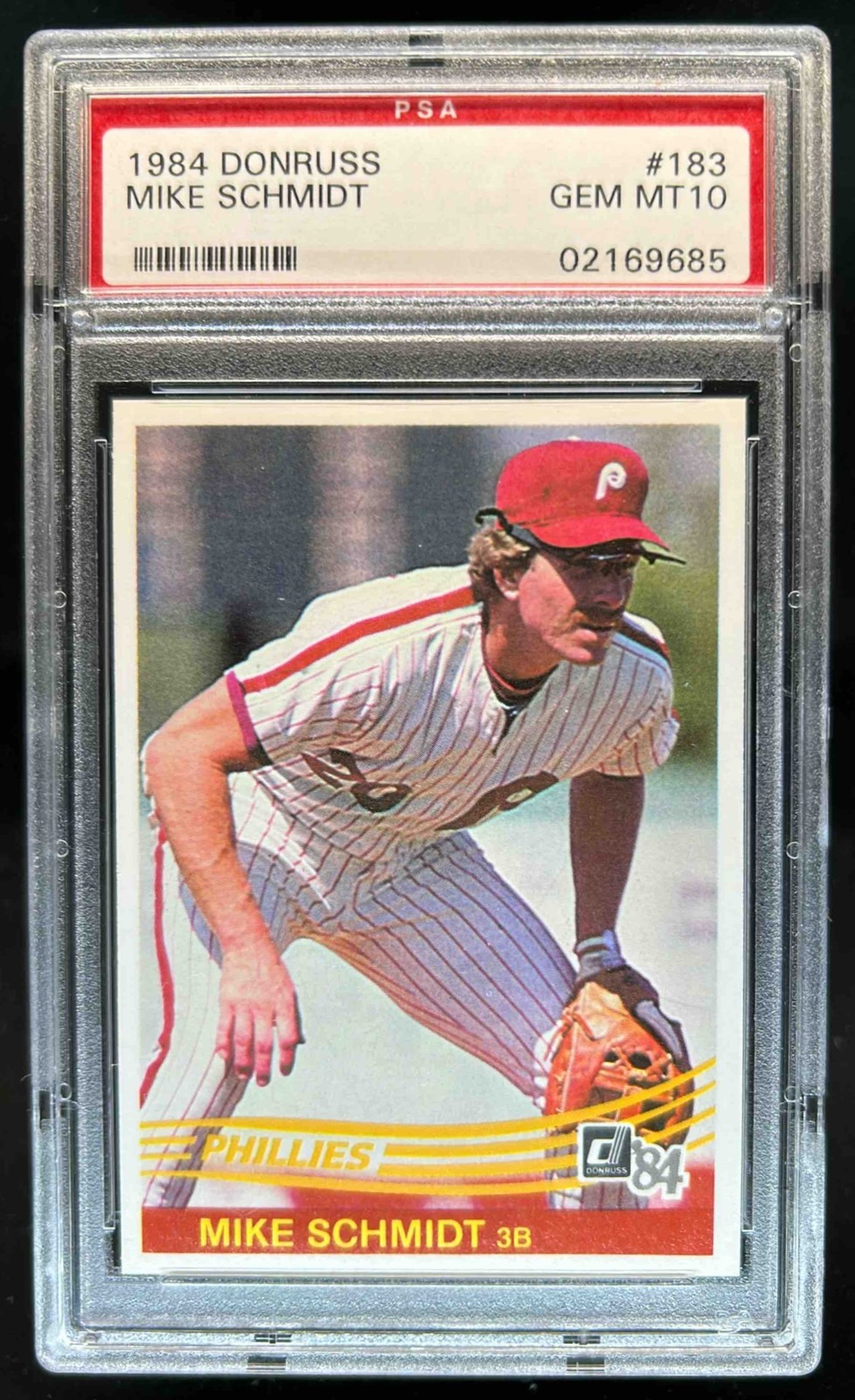 1984 Donruss Mike Schmidt #183 Phillies PSA 10