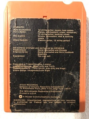 GENESIS - A Trick Of The Tail - 8-Track - Serviced, new splice, play tested,