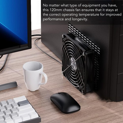 120mm Computer Fan Speed Adjustable 2800RPM Portable Computer Case Cooling Fa FY - Afbeelding 18 van 22