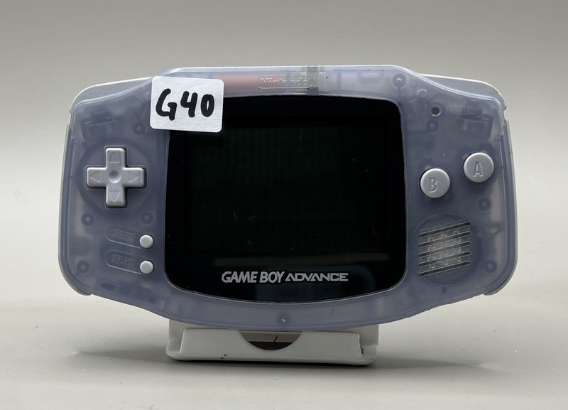 Nintendo Game Boy Advance - Clear Glacier (G40) READ DESCRIPTION