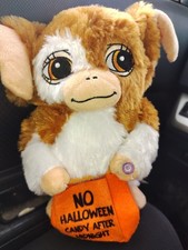 Gemmy Gremlins GIZMO W/ Treat Sack 9" Animated Musical Plush Waddler Tested