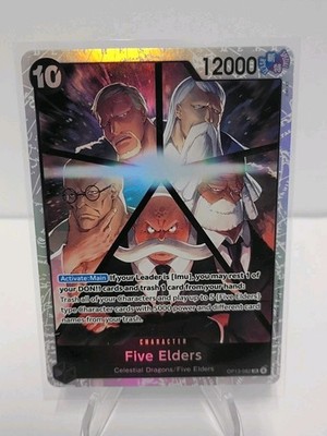 Five Elders SR OP13-082 Carrying On His Will Foil One Piece Card Game. 