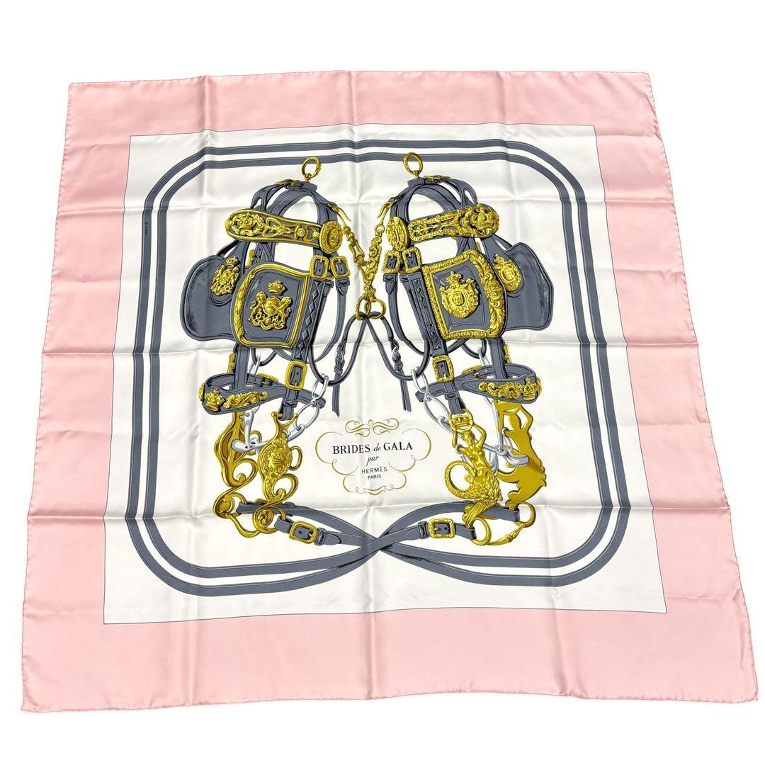 Hermes Carre 90 Ceremony Brick Silk Scarf 90cm G 089 Japan Import