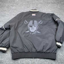 Vintage Oakland Raiders Jacket Mens Medium Black Nike Pro Line Bomber NFL 90s