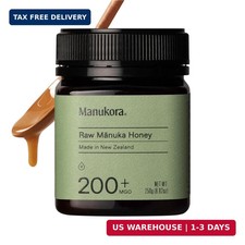 Manukora Raw Manuka Honey, MGO 200 , New Zealand Honey, Non-GMO, Traceable from