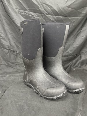 Bogs Men's Forge Steel Toe Waterproof Rubber Work Rain Boots * BLACK